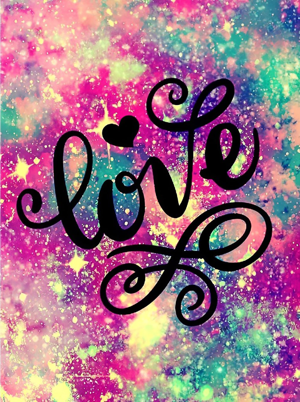 Mot d'Amour Broderie Diamant