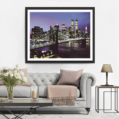 New York de Nuit Broderie Diamant