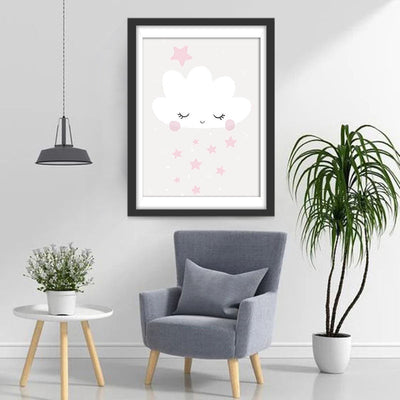 Nuage en Dessin Animé Broderie Diamant