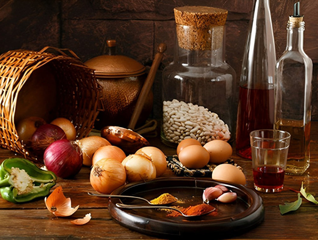 Oignons et Oeufs Broderie Diamant