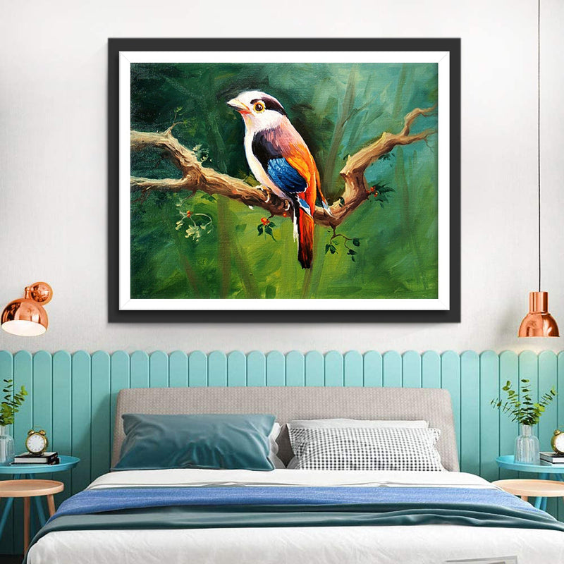 Oiseau Debout Broderie Diamant