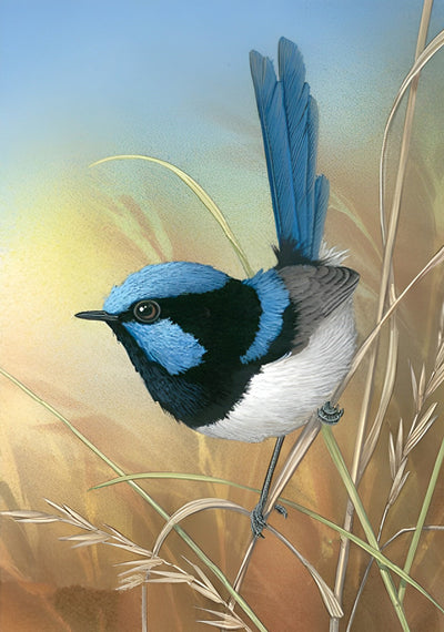 Oiseau sur le Fétu Broderie Diamant