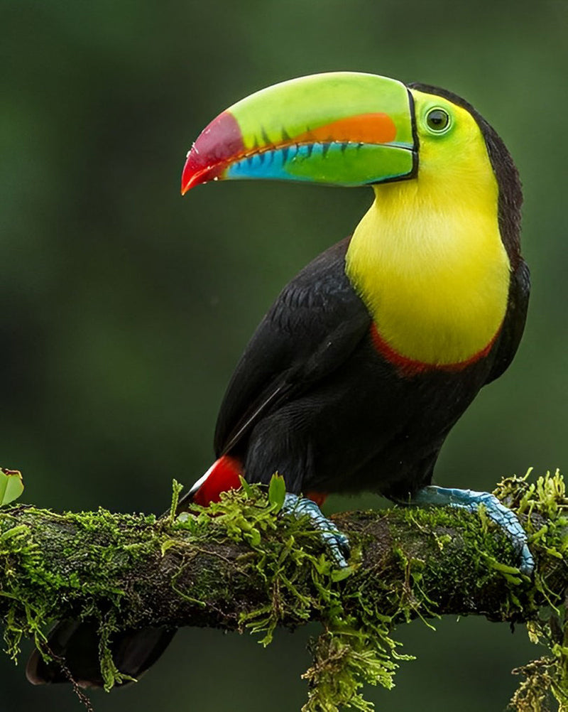 Oiseau Toucan Toco Broderie Diamant