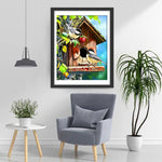 Oiseaux et Maison d’Oiseaux Broderie Diamant