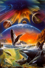 Orques et les Planètes Broderie Diamant