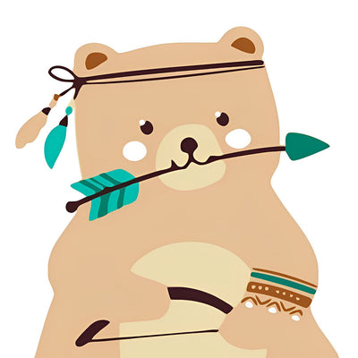 Ours Brun Cartoon Broderie Diamant
