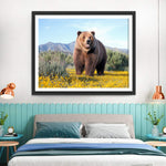 Ours Brun Enorme Broderie Diamant