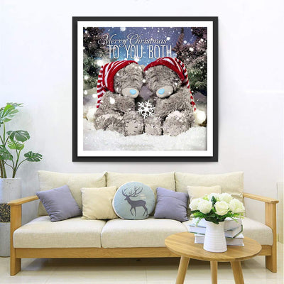 Ours Poupées de Noël Fête Broderie Diamant