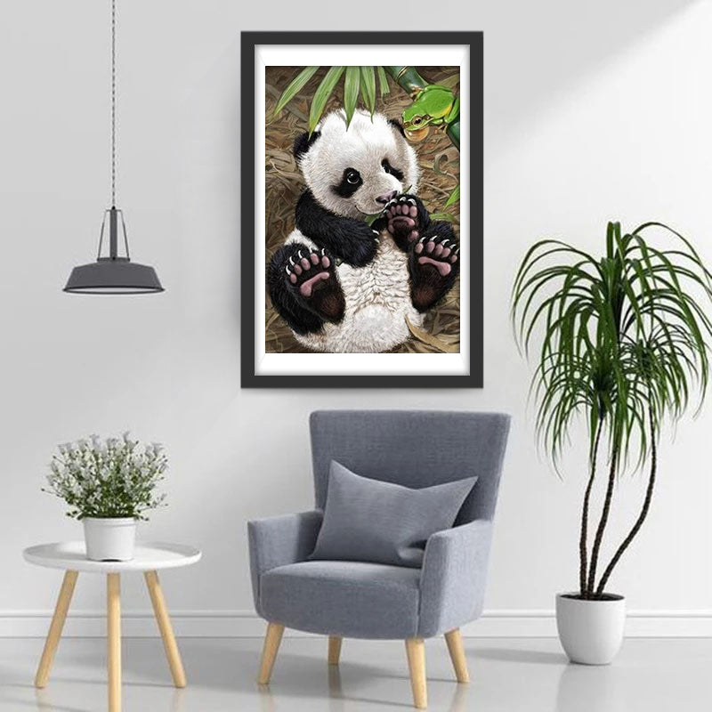 Panda et Grenouille Broderie Diamant