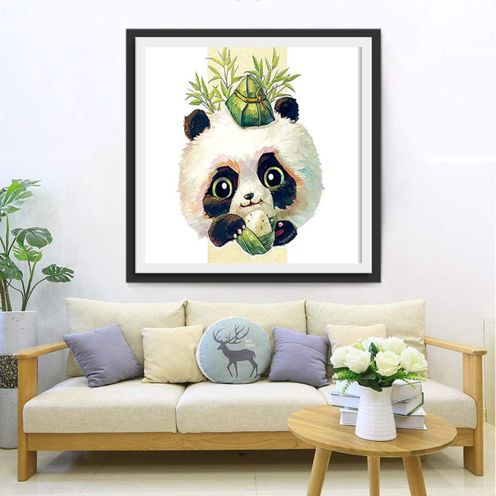 Panda et Zongzis Broderie Diamant
