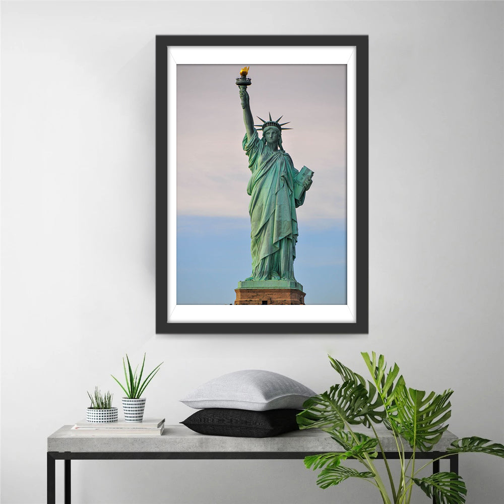 Panorama de la Statue de la Liberté Broderie Diamant