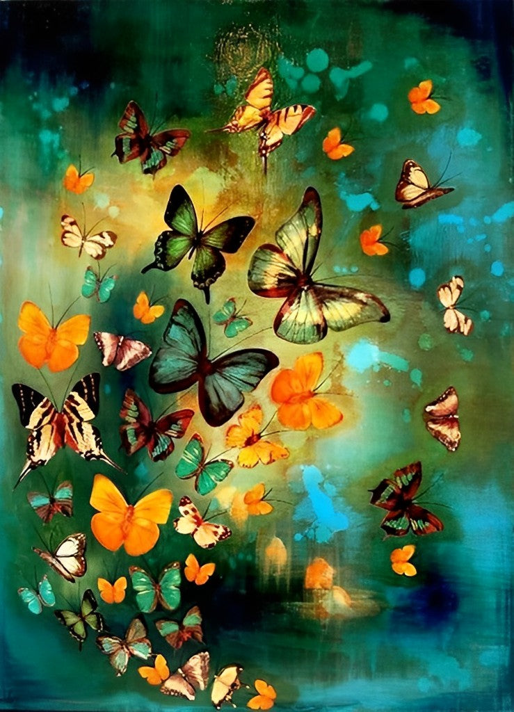 Papillon Différents Broderie Diamant