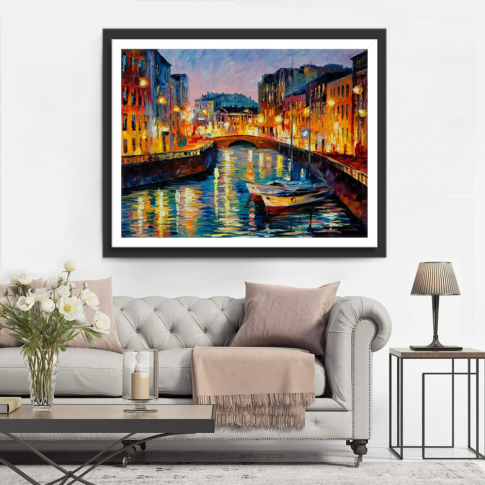 Paysage de Venise Broderie Diamant