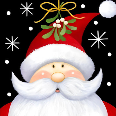 Père Noël Broderie Diamant