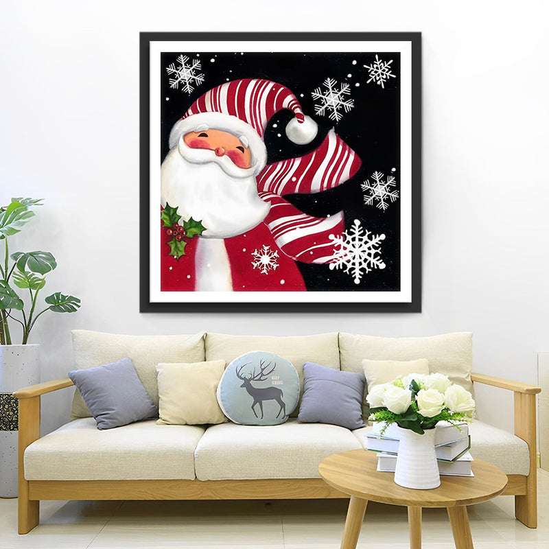 Père Noël Cartoon Broderie Diamant
