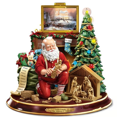 Père Noël Sculptant Broderie Diamant