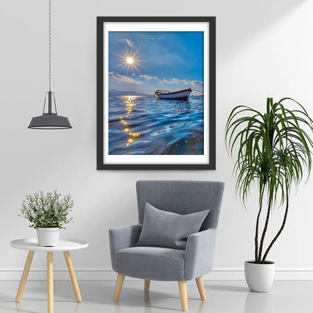 Petit Bateau en Mer Broderie Diamant