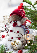 Petit Bonhomme de Neige Broderie Diamant