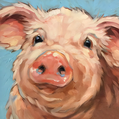 Petit Cochon Poilu Broderie Diamant