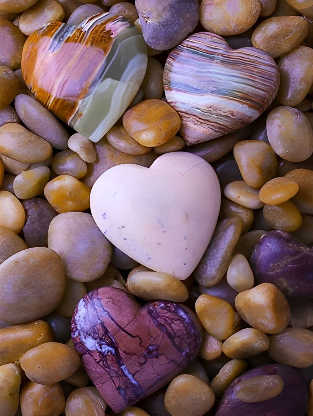 Pierres en Forme de Cœur Broderie Diamant