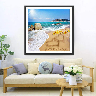 Plage Tu Me Manque Aimer Populaire Broderie Diamant