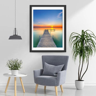 Pont en Bois sur Mer Broderie Diamant
