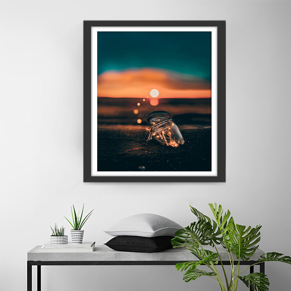 Pot et Soleil Broderie Diamant