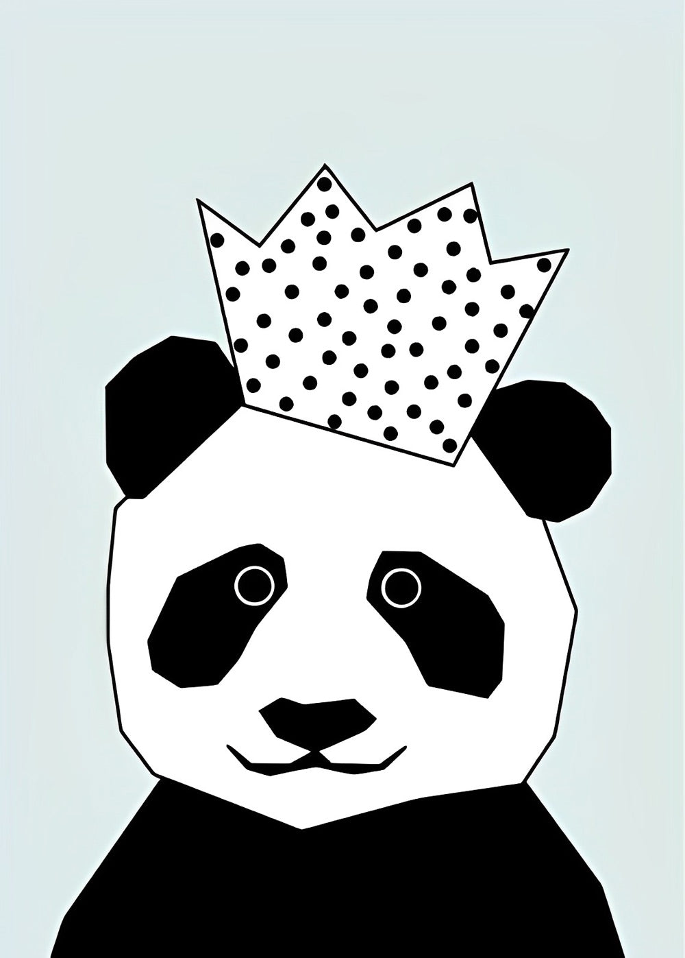 Prince Panda Cartoon Broderie Diamant