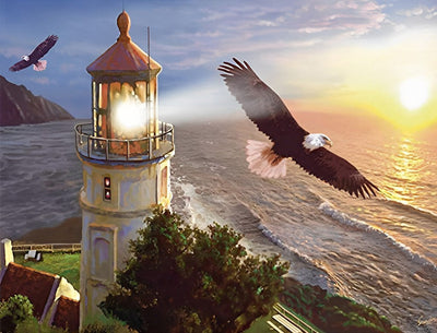 Pygargues et Phare Broderie Diamant