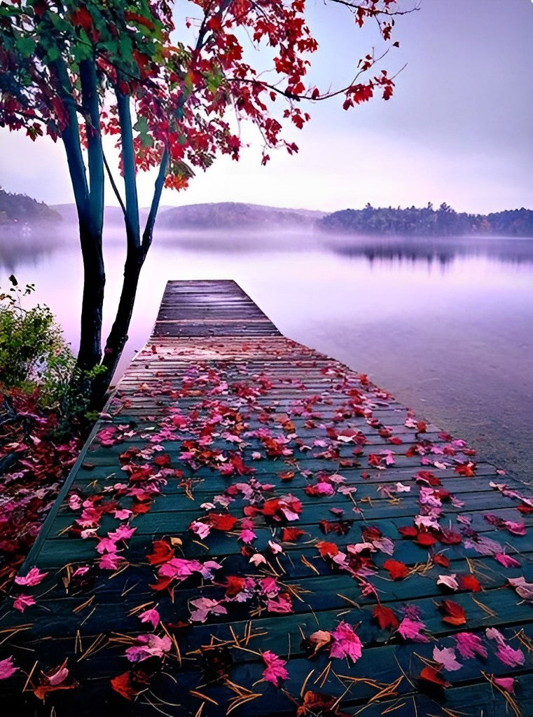 Quai des Feuilles Rouges Broderie Diamant