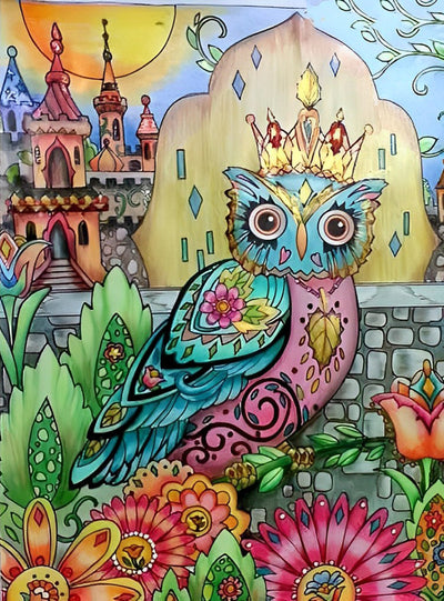 Reine de Hibou Broderie Diamant