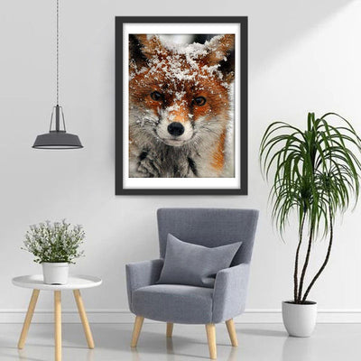 Renard et la Neige Broderie Diamant