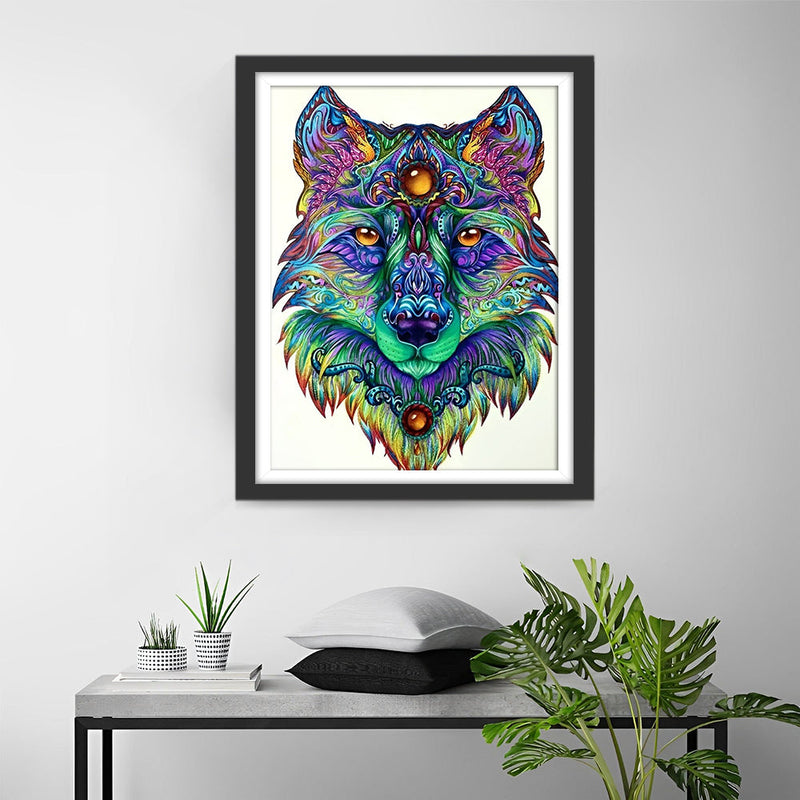 Renard Multicolore Broderie Diamant