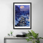 Rivière après la Fonte des Glaces Broderie Diamant