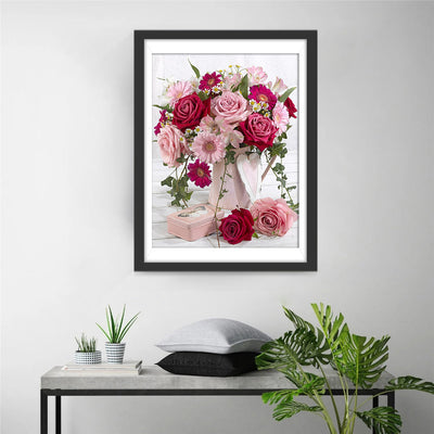 Roses et Chrysanthèmes Roses Broderie Diamant