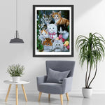 Sept Chatons Adorables Broderie Diamant