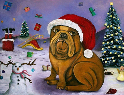 Shar Pei de Noël Fête Broderie Diamant