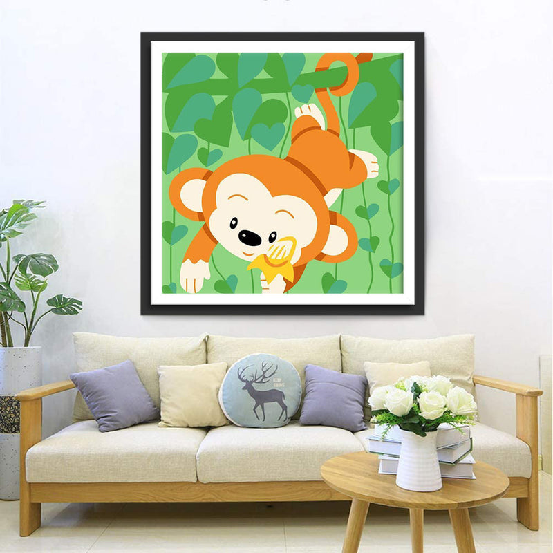 Singe Jouant sur l&