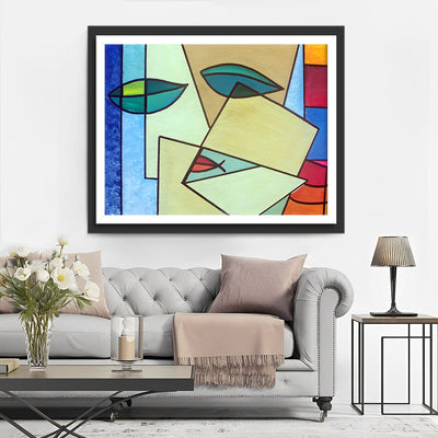 Tableau d'Art Abstrait Broderie Diamant
