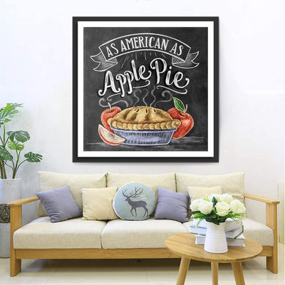 Tarte aux Pommes Broderie Diamant