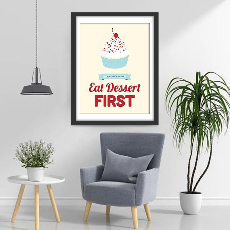 Texte Cupcake Broderie Diamant