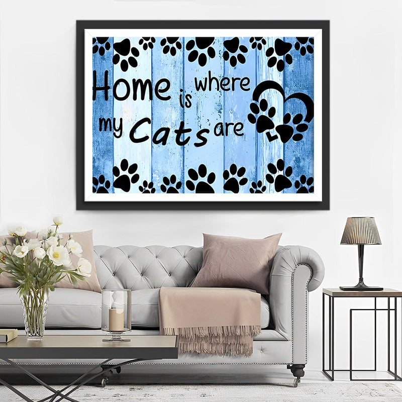 Texte de Chat Broderie Diamant