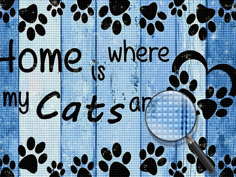 Texte de Chat Broderie Diamant
