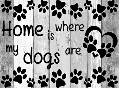 Texte de Chien Broderie Diamant