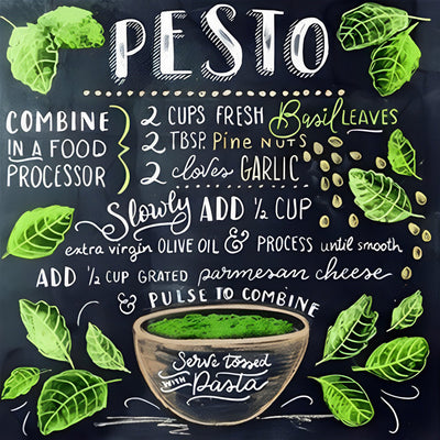 Texte Pesto Broderie Diamant
