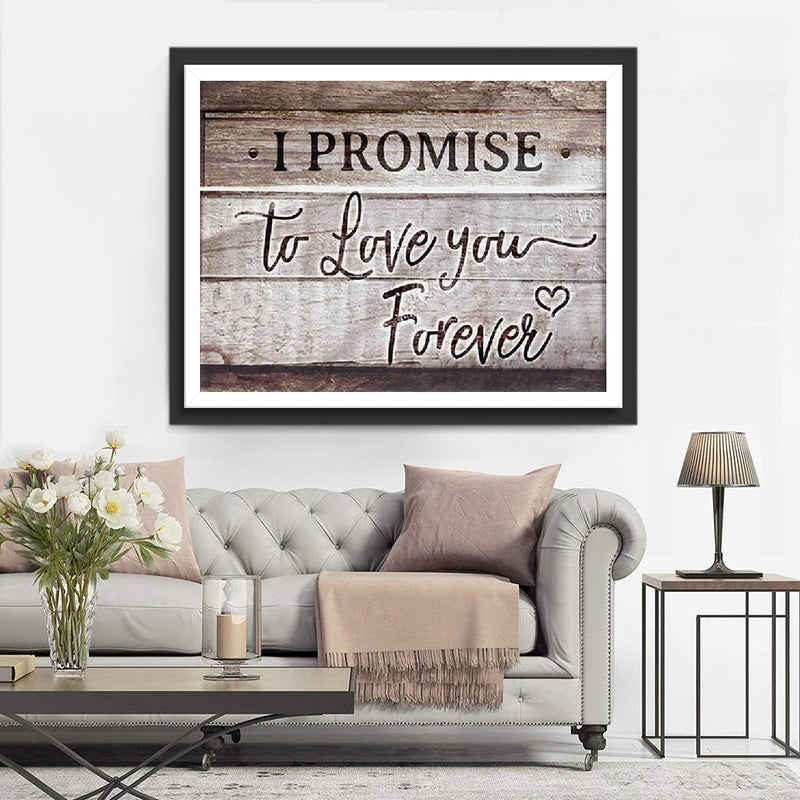 Texte Promesse Broderie Diamant