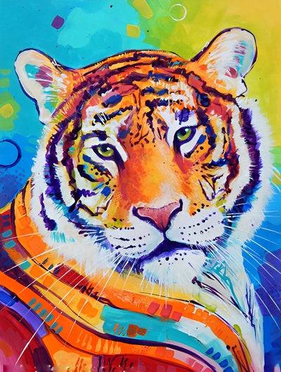 Tigre du Bengale Confus Broderie Diamant