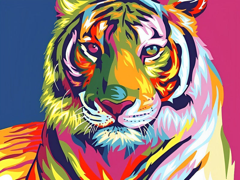 Tigre du Bengale Sérieux Broderie Diamant
