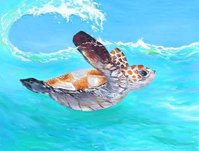Tortue Roux Broderie Diamant