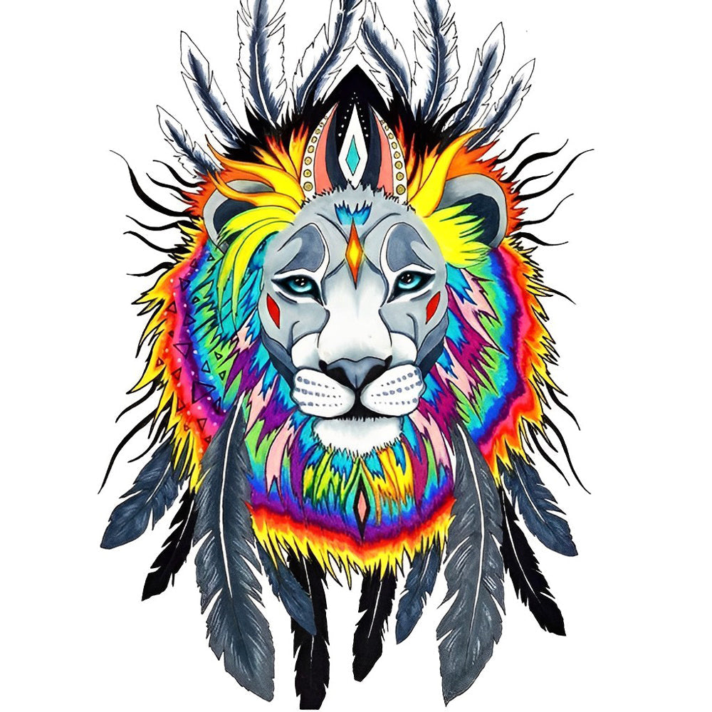 Totem du Lion Broderie Diamant